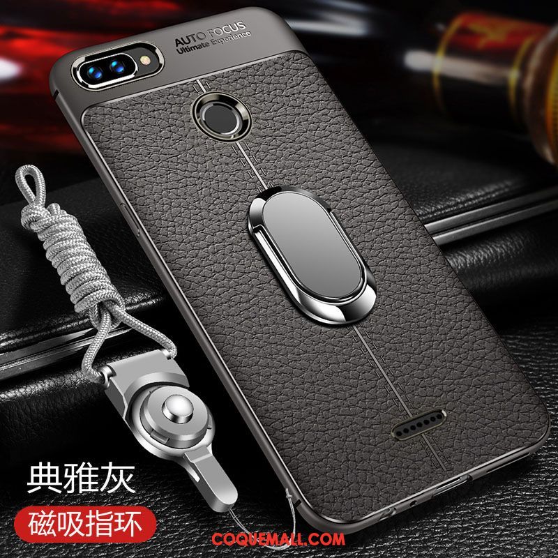 Étui Xiaomi Redmi 6 Incassable Modèle Fleurie Tendance, Coque Xiaomi Redmi 6 Élégant Tout Compris Beige