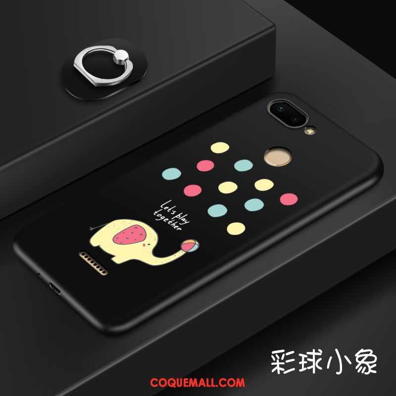 Étui Xiaomi Redmi 6 Incassable Silicone Noir, Coque Xiaomi Redmi 6 Rouge Fluide Doux Beige