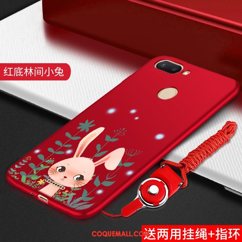 Étui Xiaomi Redmi 6 Marque De Tendance Mode Rouge, Coque Xiaomi Redmi 6 Créatif Charmant Beige
