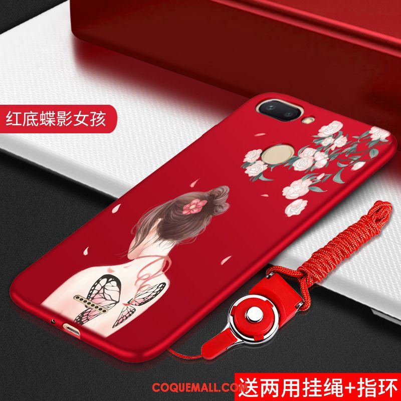 Étui Xiaomi Redmi 6 Marque De Tendance Mode Rouge, Coque Xiaomi Redmi 6 Créatif Charmant Beige