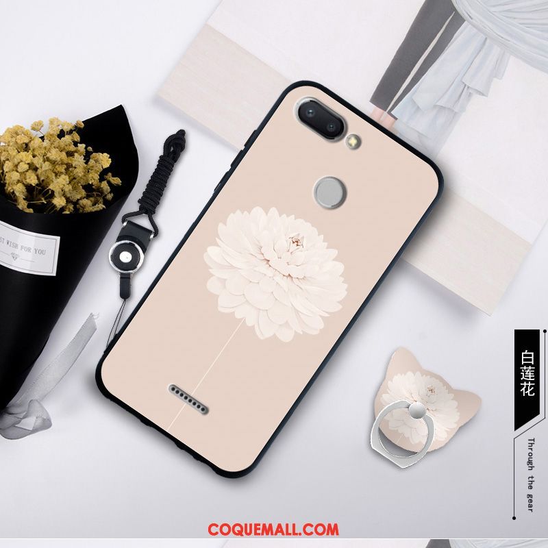 Étui Xiaomi Redmi 6 Membrane Tout Compris Tempérer, Coque Xiaomi Redmi 6 Personnalité Fluide Doux Beige