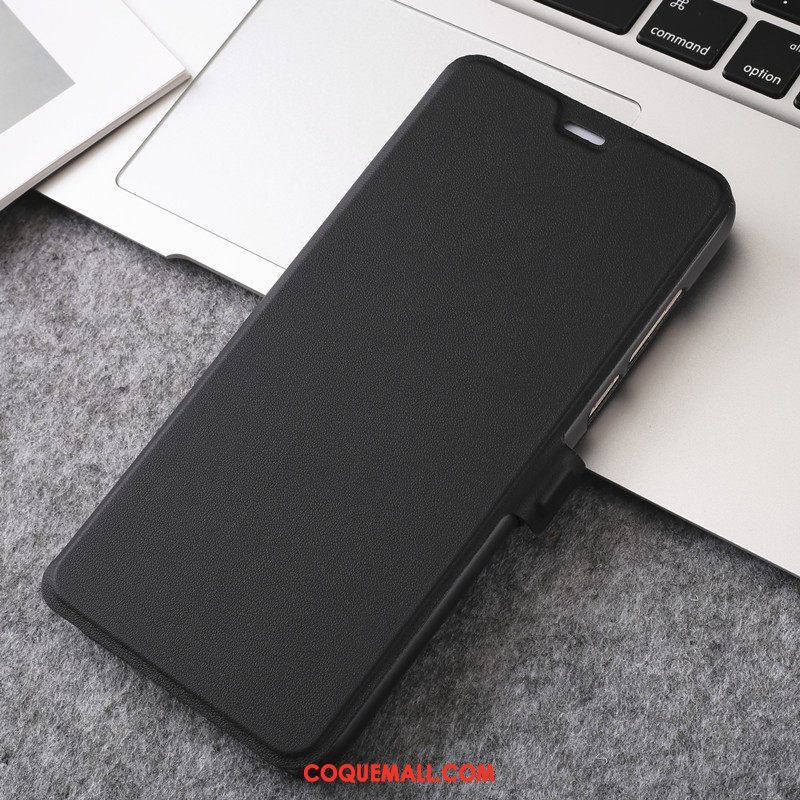 Étui Xiaomi Redmi 6 Nouveau Protection Noir, Coque Xiaomi Redmi 6 Clamshell Étui En Cuir Beige