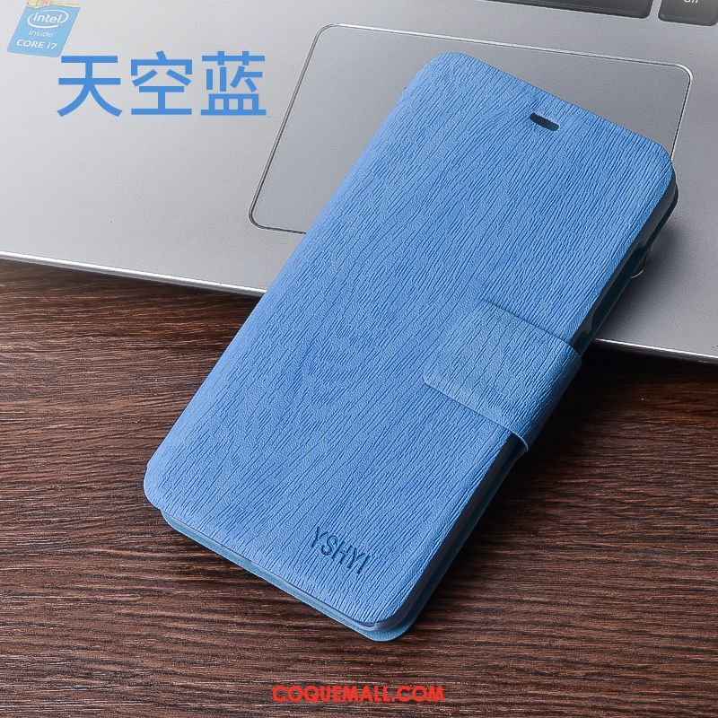 Étui Xiaomi Redmi 6 Protection Clamshell Étui En Cuir, Coque Xiaomi Redmi 6 Petit Tout Compris Beige