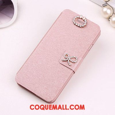 Étui Xiaomi Redmi 6 Protection Étui En Cuir Clamshell, Coque Xiaomi Redmi 6 Téléphone Portable Rouge Beige