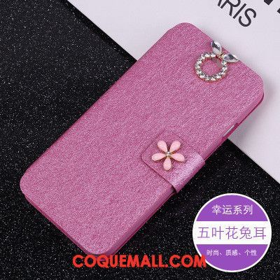 Étui Xiaomi Redmi 6 Protection Étui En Cuir Clamshell, Coque Xiaomi Redmi 6 Téléphone Portable Rouge Beige