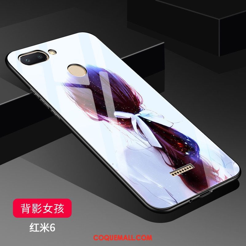 Étui Xiaomi Redmi 6 Silicone Tout Compris Marque De Tendance, Coque Xiaomi Redmi 6 Petit Miroir Beige