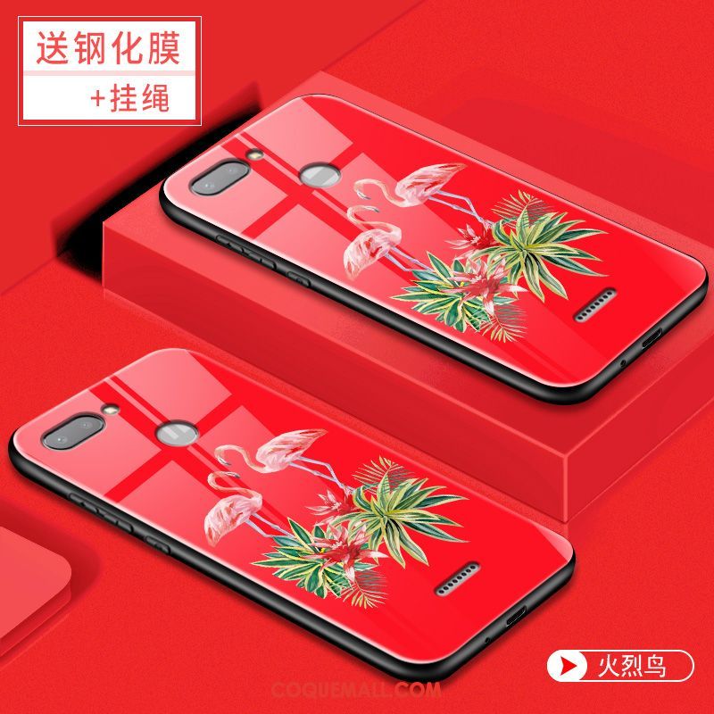 Étui Xiaomi Redmi 6 Tendance Tout Compris Incassable, Coque Xiaomi Redmi 6 Personnalité Protection Beige