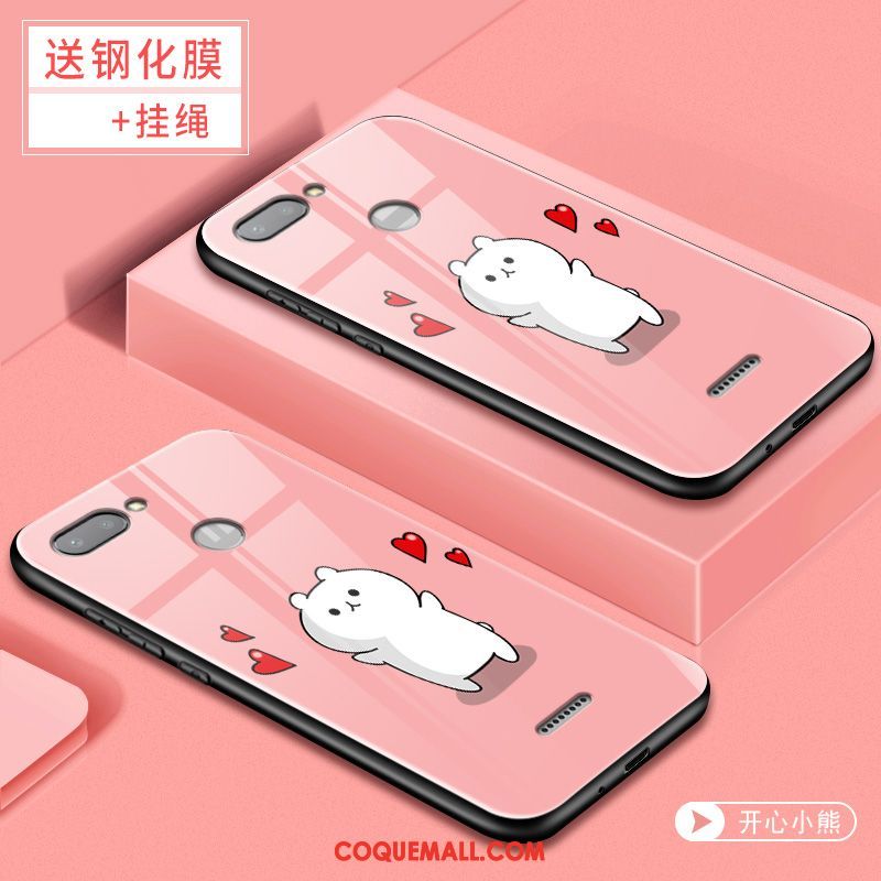 Étui Xiaomi Redmi 6 Tendance Tout Compris Incassable, Coque Xiaomi Redmi 6 Personnalité Protection Beige