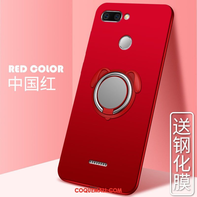 Étui Xiaomi Redmi 6 Tout Compris Incassable Délavé En Daim, Coque Xiaomi Redmi 6 Petit Support Beige