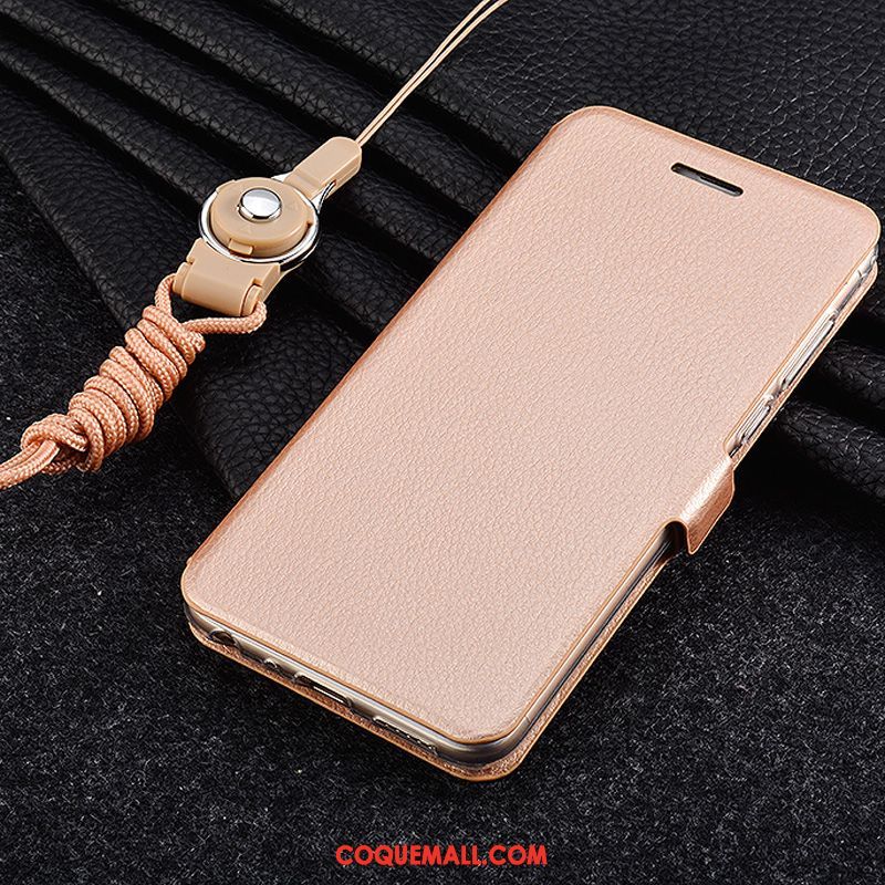 Étui Xiaomi Redmi 6 Tout Compris Étui En Cuir Ornements Suspendus, Coque Xiaomi Redmi 6 Téléphone Portable Fluide Doux Beige