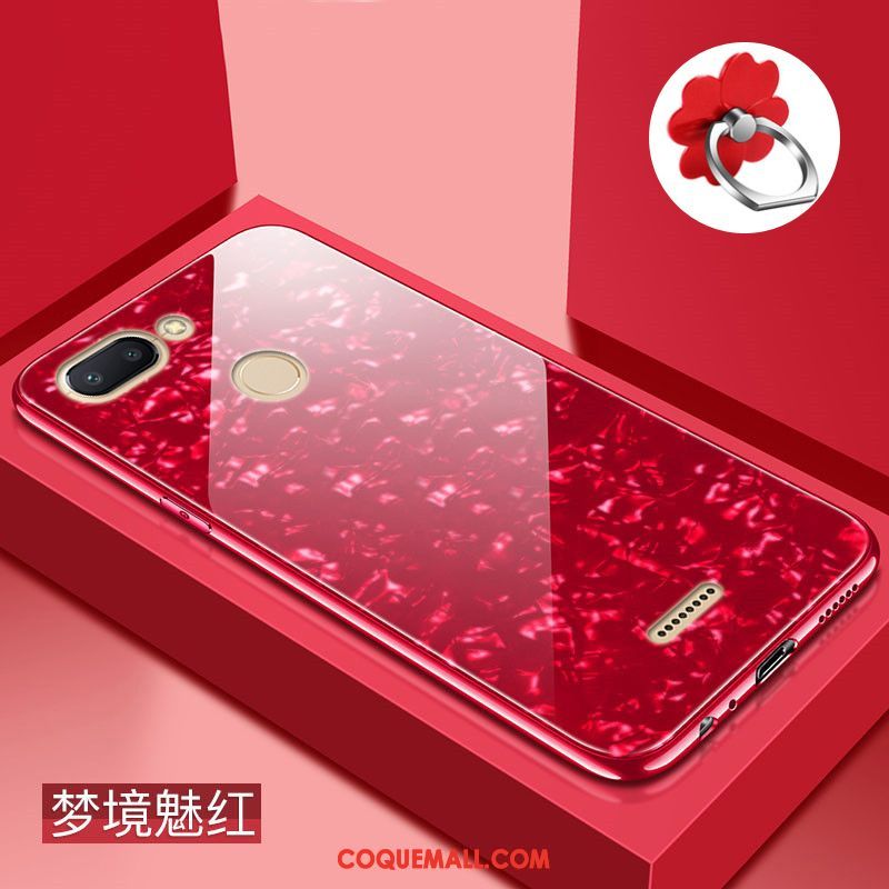 Étui Xiaomi Redmi 6 Téléphone Portable Petit Verre, Coque Xiaomi Redmi 6 Tout Compris Protection Beige