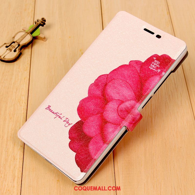 Étui Xiaomi Redmi 6 Violet Tendance Rouge, Coque Xiaomi Redmi 6 Étui En Cuir Téléphone Portable Beige