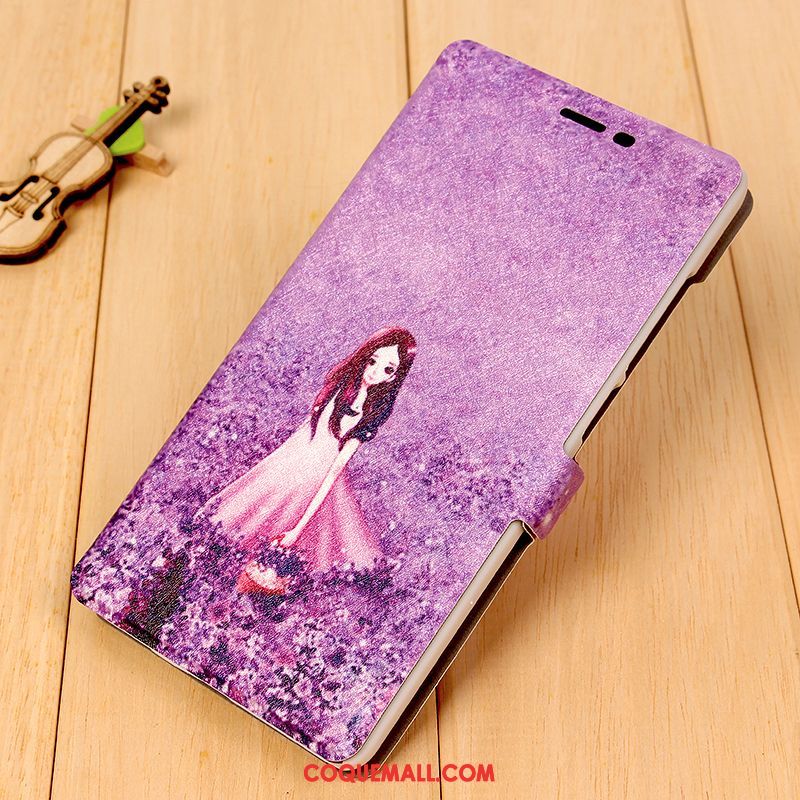 Étui Xiaomi Redmi 6 Violet Tendance Rouge, Coque Xiaomi Redmi 6 Étui En Cuir Téléphone Portable Beige