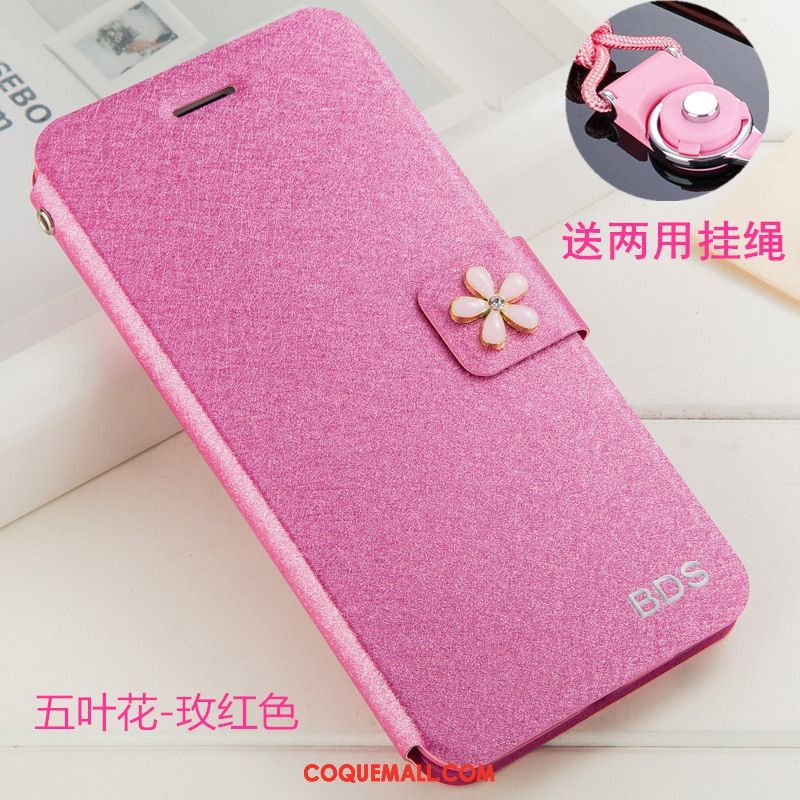 Étui Xiaomi Redmi 6a Clamshell Ornements Suspendus Or, Coque Xiaomi Redmi 6a Incassable Étui En Cuir