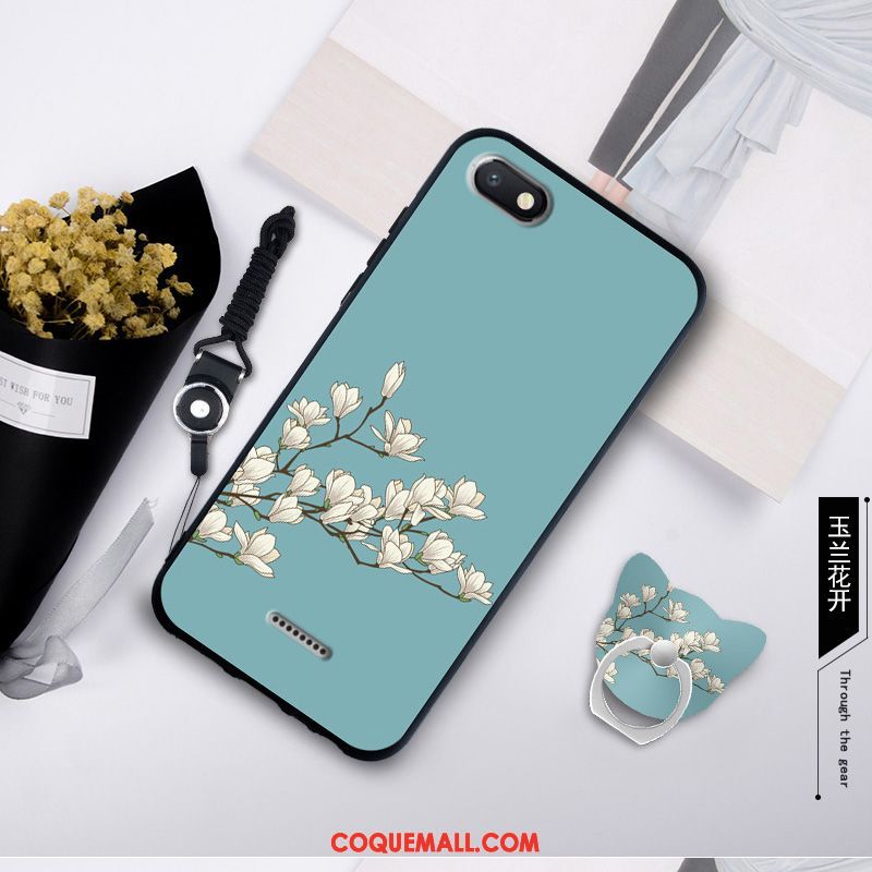 Étui Xiaomi Redmi 6a Dessin Animé Protection Incassable, Coque Xiaomi Redmi 6a Tempérer Net Rouge Beige