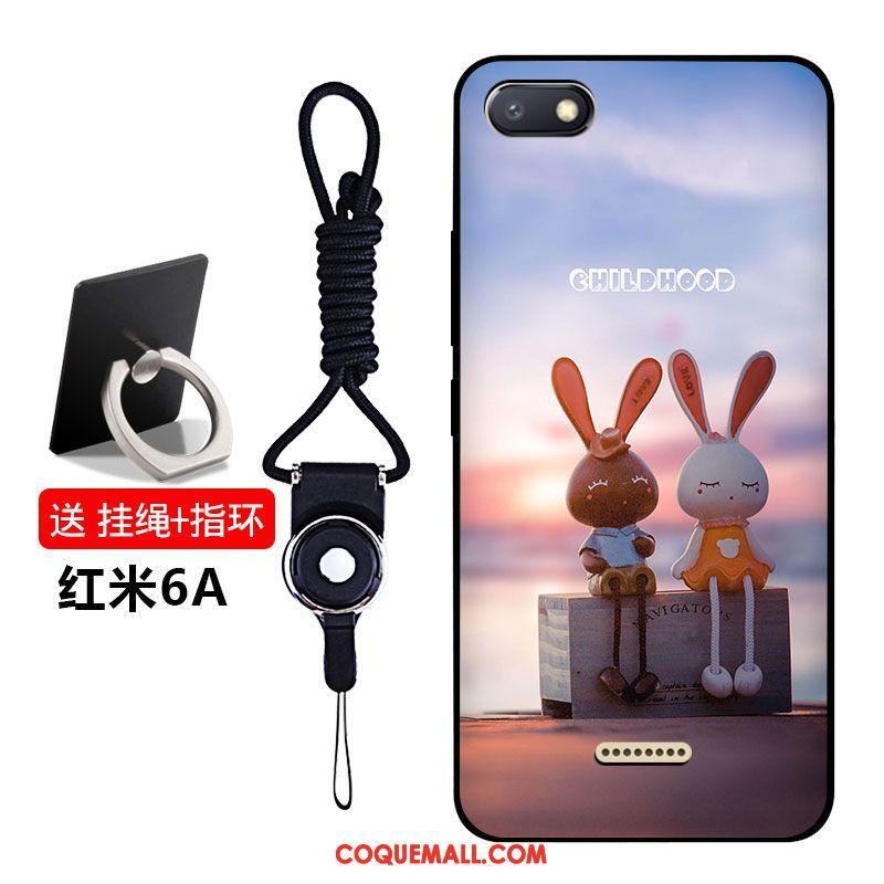 Étui Xiaomi Redmi 6a Incassable Fluide Doux Tendance, Coque Xiaomi Redmi 6a Téléphone Portable Personnalité Beige