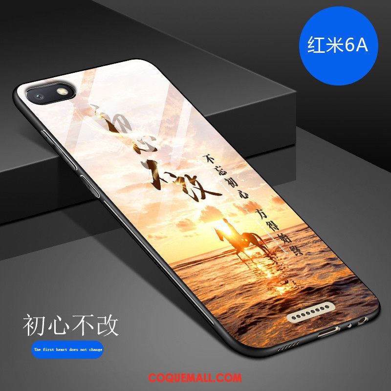 Étui Xiaomi Redmi 6a Incassable Miroir Tout Compris, Coque Xiaomi Redmi 6a Art Personnalité Beige