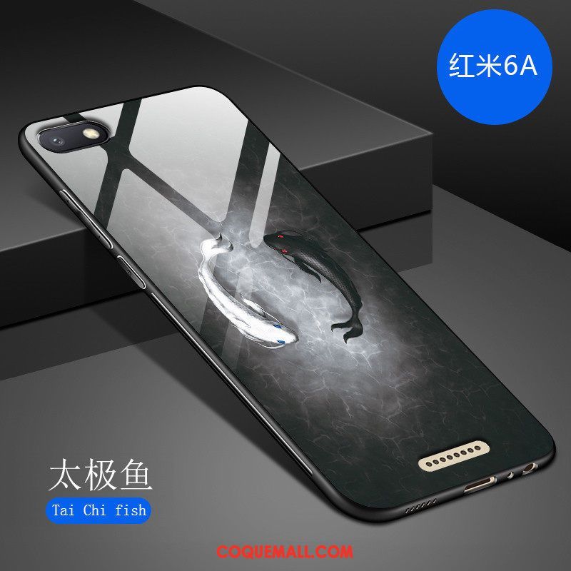 Étui Xiaomi Redmi 6a Incassable Miroir Tout Compris, Coque Xiaomi Redmi 6a Art Personnalité Beige