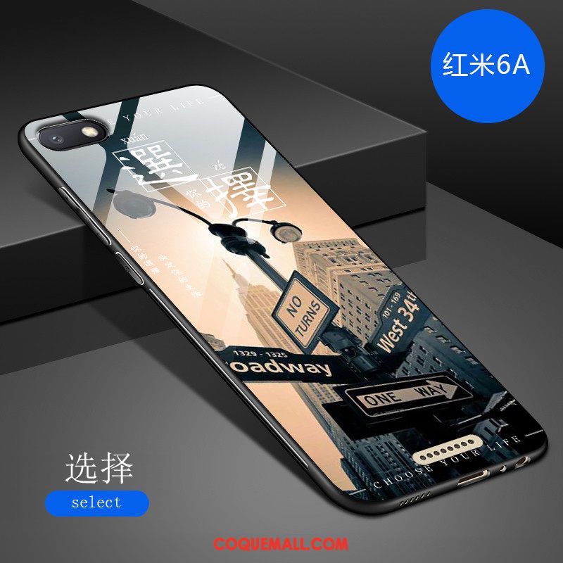 Étui Xiaomi Redmi 6a Incassable Miroir Tout Compris, Coque Xiaomi Redmi 6a Art Personnalité Beige