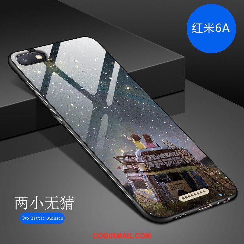 Étui Xiaomi Redmi 6a Incassable Miroir Tout Compris, Coque Xiaomi Redmi 6a Art Personnalité Beige