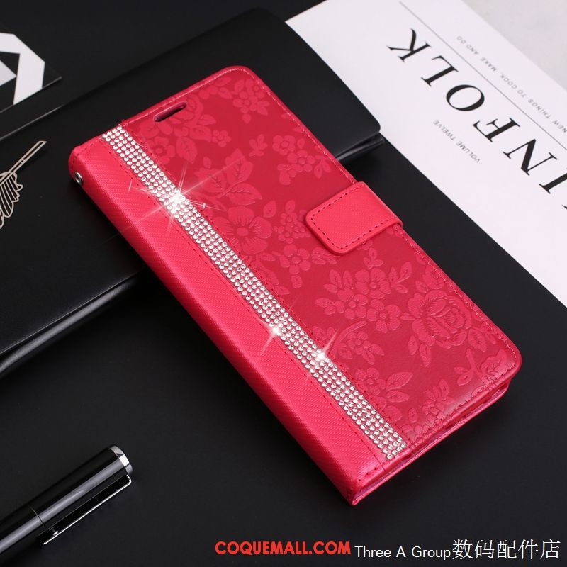 Étui Xiaomi Redmi 6a Nouveau Étui En Cuir Étoile, Coque Xiaomi Redmi 6a Rose Portefeuille