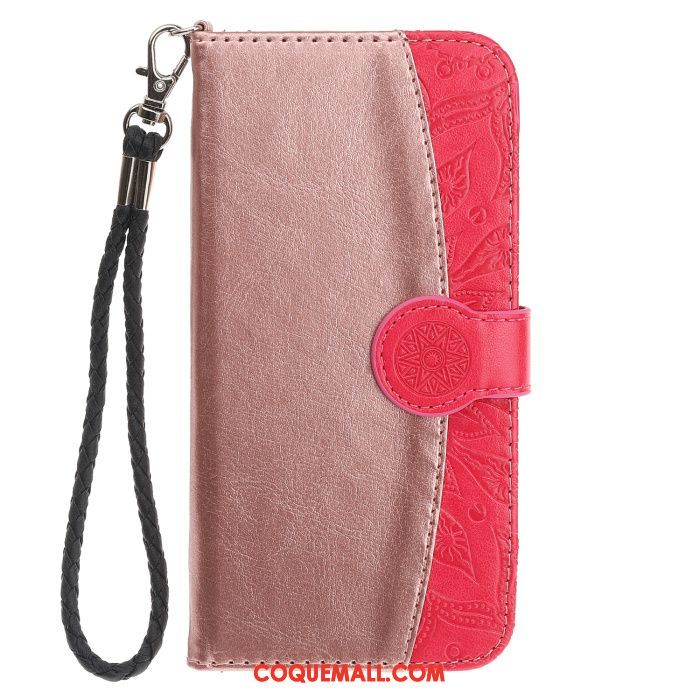 Étui Xiaomi Redmi 6a Silicone Nouveau Étui En Cuir, Coque Xiaomi Redmi 6a Rouge Téléphone Portable