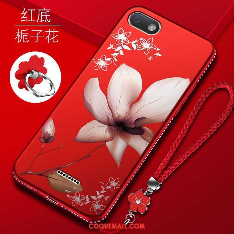 Étui Xiaomi Redmi 6a Silicone Rouge Créatif, Coque Xiaomi Redmi 6a Incassable Mode Beige