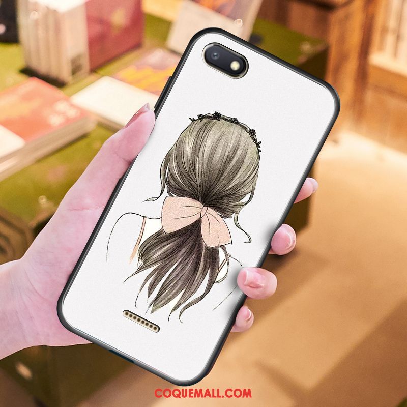 Étui Xiaomi Redmi 6a Tout Compris Rouge Personnalité, Coque Xiaomi Redmi 6a Dessin Animé Téléphone Portable Beige