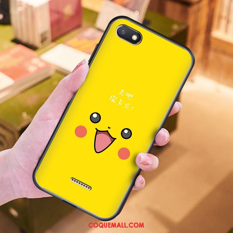 Étui Xiaomi Redmi 6a Tout Compris Rouge Personnalité, Coque Xiaomi Redmi 6a Dessin Animé Téléphone Portable Beige