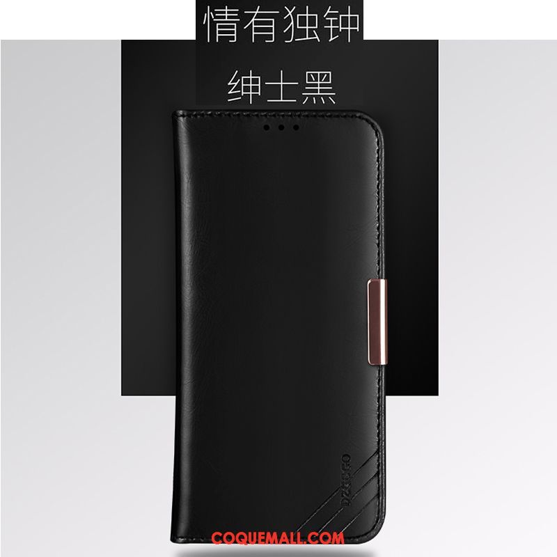 Étui Xiaomi Redmi 6a Téléphone Portable Incassable Business, Coque Xiaomi Redmi 6a Cuir Véritable Protection