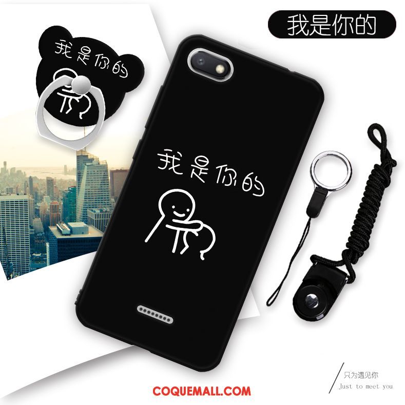 Étui Xiaomi Redmi 6a Téléphone Portable Rouge Dessin Animé, Coque Xiaomi Redmi 6a Petit Silicone Beige