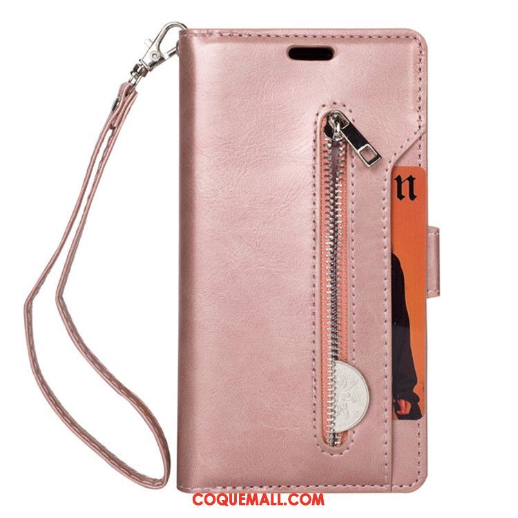 Étui Xiaomi Redmi 6a Étui En Cuir Rose Sac Carte, Coque Xiaomi Redmi 6a Carte Ornements Suspendus