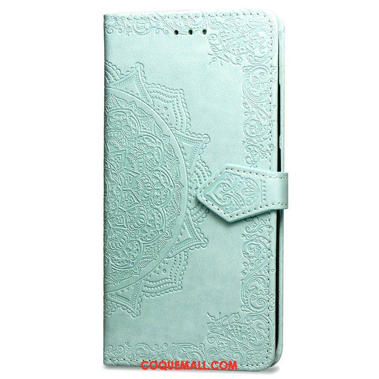 Étui Xiaomi Redmi 6a Étui En Cuir Téléphone Portable Vert, Coque Xiaomi Redmi 6a Protection Tout Compris