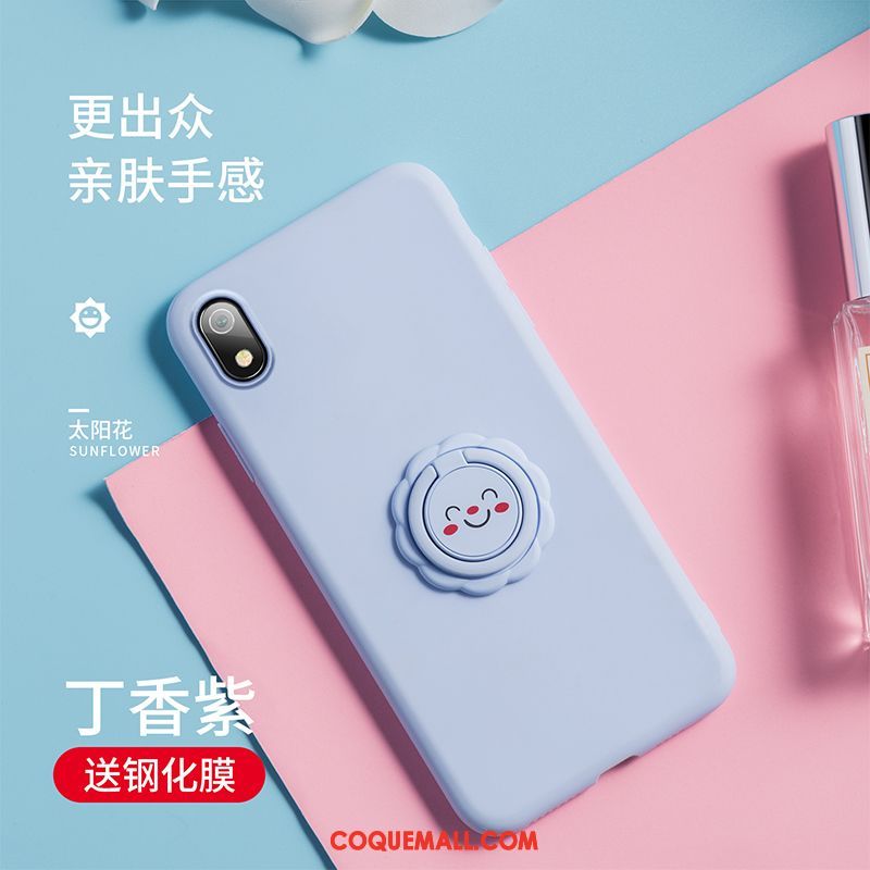 Étui Xiaomi Redmi 7a Anneau Frais Jaune, Coque Xiaomi Redmi 7a Tendance Rouge Beige