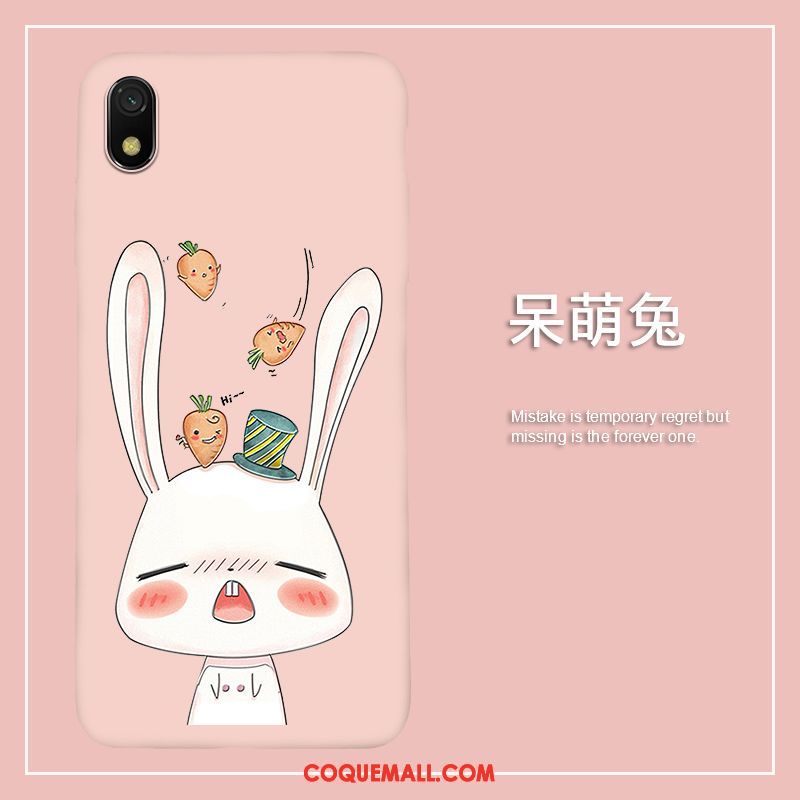 Étui Xiaomi Redmi 7a Incassable Nouveau Téléphone Portable, Coque Xiaomi Redmi 7a Charmant Personnalité Beige