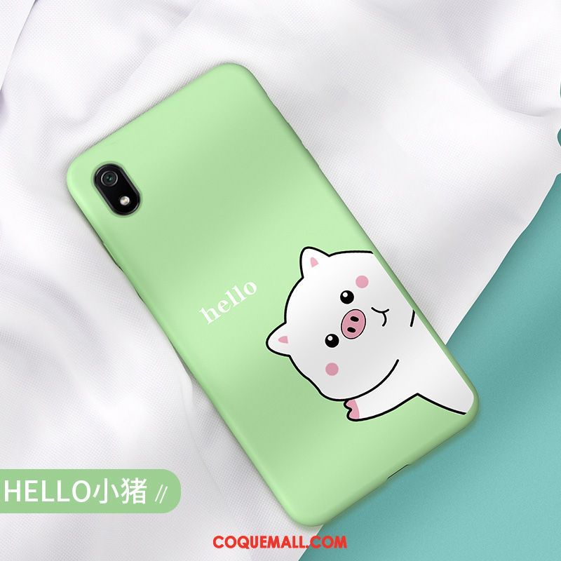 Étui Xiaomi Redmi 7a Incassable Protection Rouge, Coque Xiaomi Redmi 7a Dessin Animé Silicone Beige