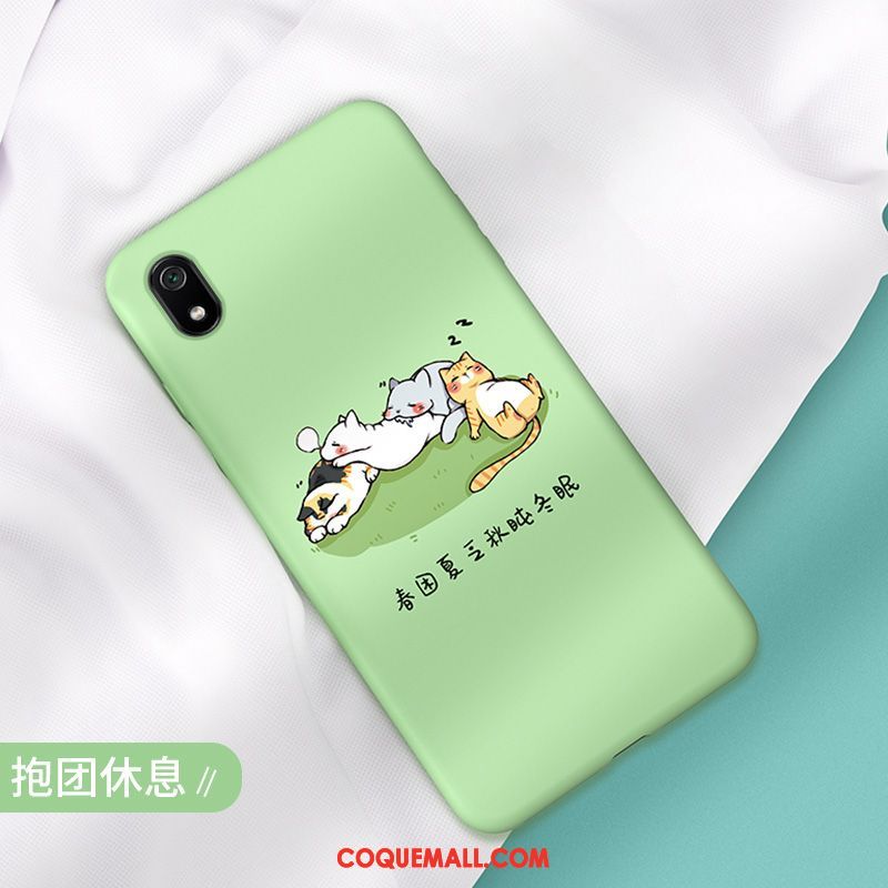 Étui Xiaomi Redmi 7a Incassable Protection Rouge, Coque Xiaomi Redmi 7a Dessin Animé Silicone Beige