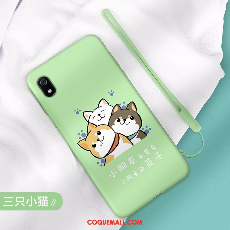 Étui Xiaomi Redmi 7a Incassable Protection Rouge, Coque Xiaomi Redmi 7a Dessin Animé Silicone Beige