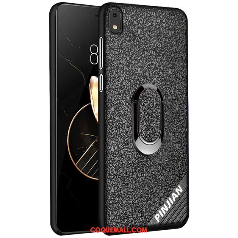 Étui Xiaomi Redmi 7a Modèle Fleurie Délavé En Daim Silicone, Coque Xiaomi Redmi 7a Protection Antidérapant Beige