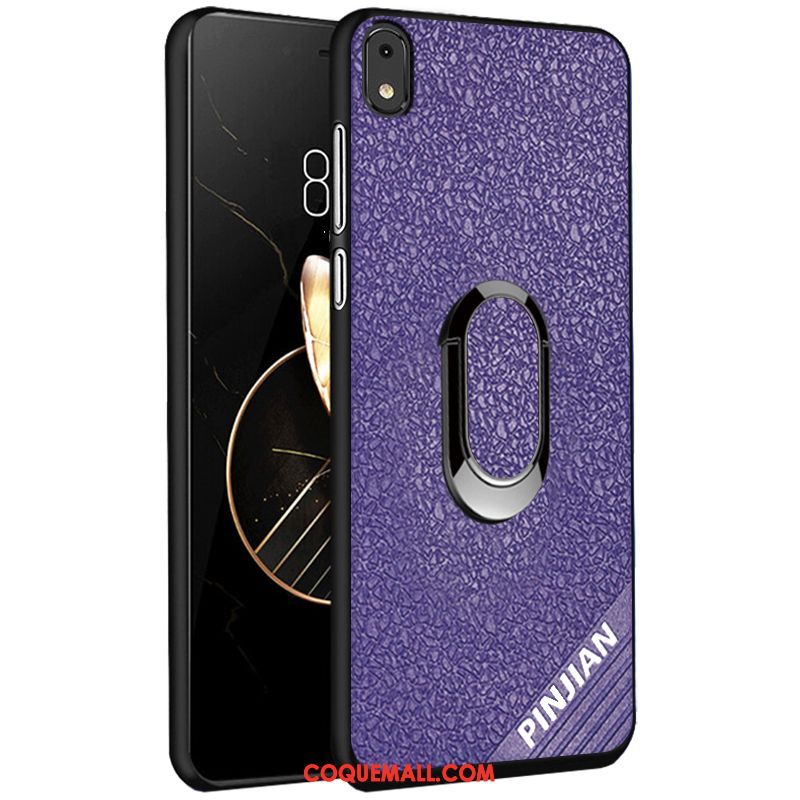 Étui Xiaomi Redmi 7a Modèle Fleurie Délavé En Daim Silicone, Coque Xiaomi Redmi 7a Protection Antidérapant Beige