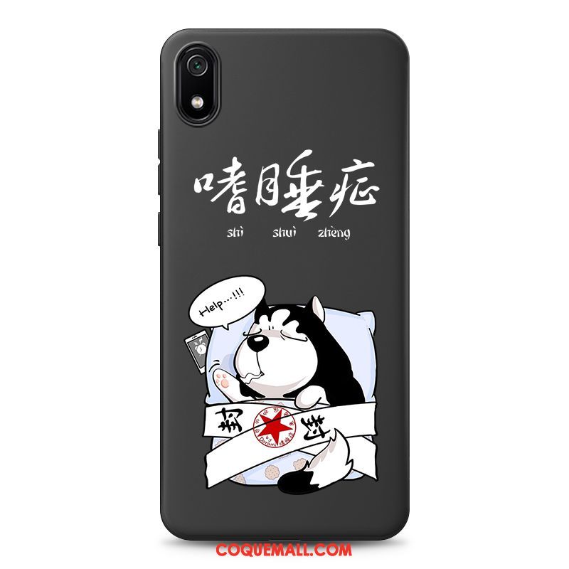 Étui Xiaomi Redmi 7a Noir Simple Tout Compris, Coque Xiaomi Redmi 7a Fluide Doux Tendance Beige