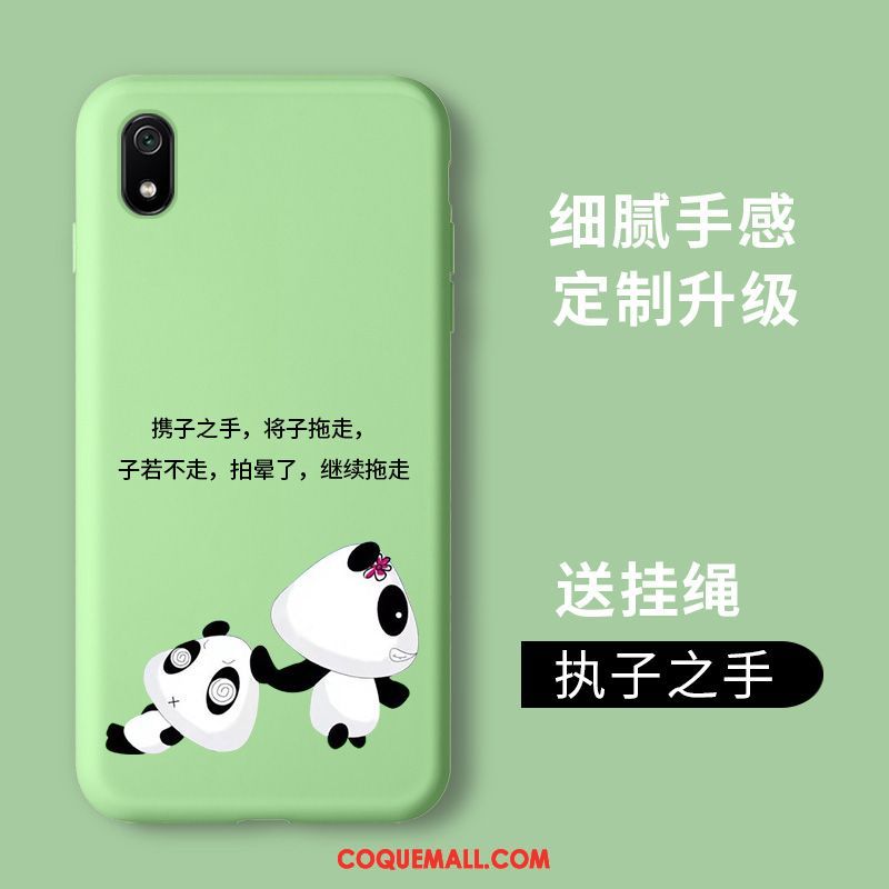 Étui Xiaomi Redmi 7a Personnalité Membrane Rouge, Coque Xiaomi Redmi 7a Vert Silicone Beige