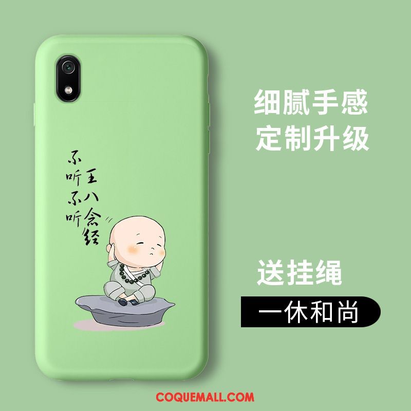 Étui Xiaomi Redmi 7a Personnalité Membrane Rouge, Coque Xiaomi Redmi 7a Vert Silicone Beige