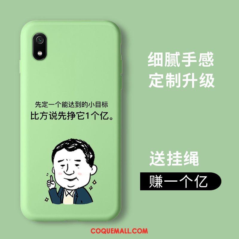 Étui Xiaomi Redmi 7a Personnalité Membrane Rouge, Coque Xiaomi Redmi 7a Vert Silicone Beige