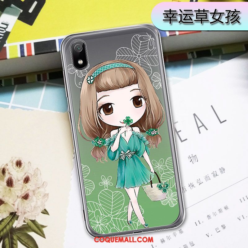 Étui Xiaomi Redmi 7a Personnalité Transparent Tout Compris, Coque Xiaomi Redmi 7a Rouge Téléphone Portable Beige