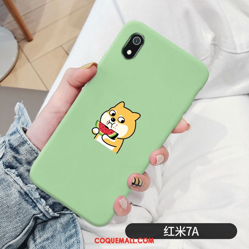 Étui Xiaomi Redmi 7a Petit Amoureux Charmant, Coque Xiaomi Redmi 7a Rose Incassable Beige