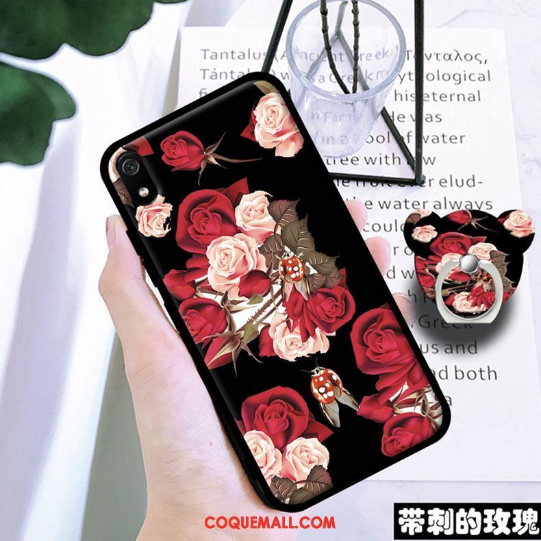 Étui Xiaomi Redmi 7a Protection Noir Téléphone Portable, Coque Xiaomi Redmi 7a Membrane Incassable Beige