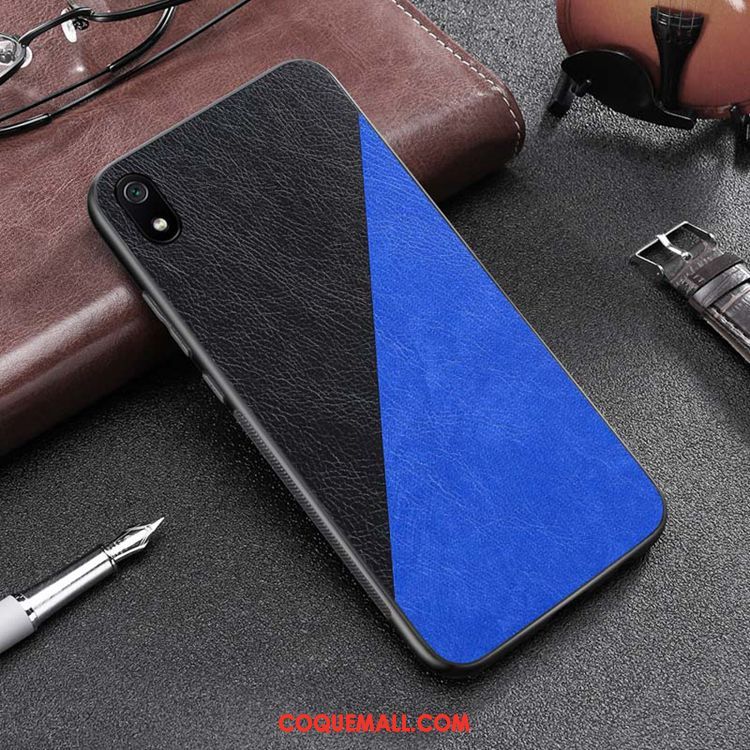 Étui Xiaomi Redmi 7a Rouge Personnalité Fluide Doux, Coque Xiaomi Redmi 7a Similicuir Dessin Animé Beige