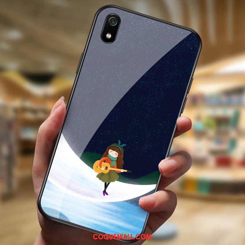 Étui Xiaomi Redmi 7a Rouge Téléphone Portable Nouveau, Coque Xiaomi Redmi 7a Personnalité Dessin Animé Beige