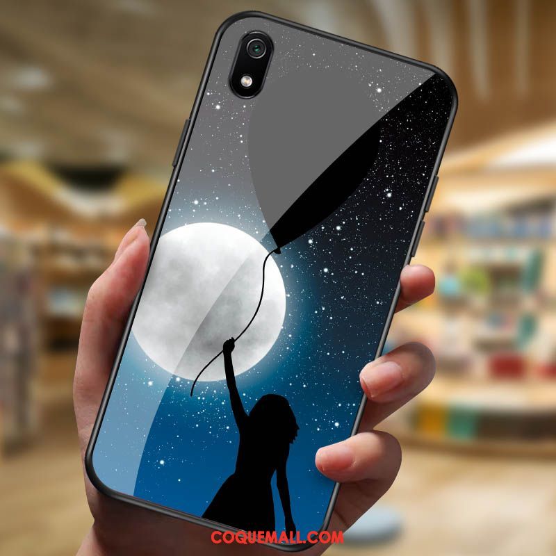 Étui Xiaomi Redmi 7a Rouge Téléphone Portable Nouveau, Coque Xiaomi Redmi 7a Personnalité Dessin Animé Beige